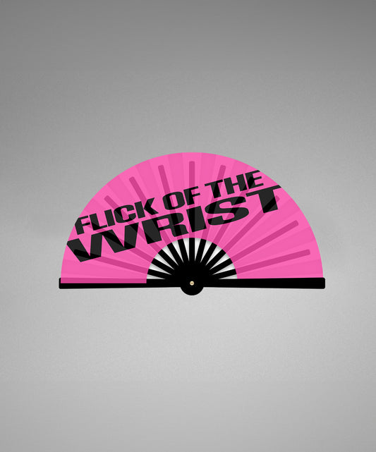 Flick of the Wrist Pink Hand Fan