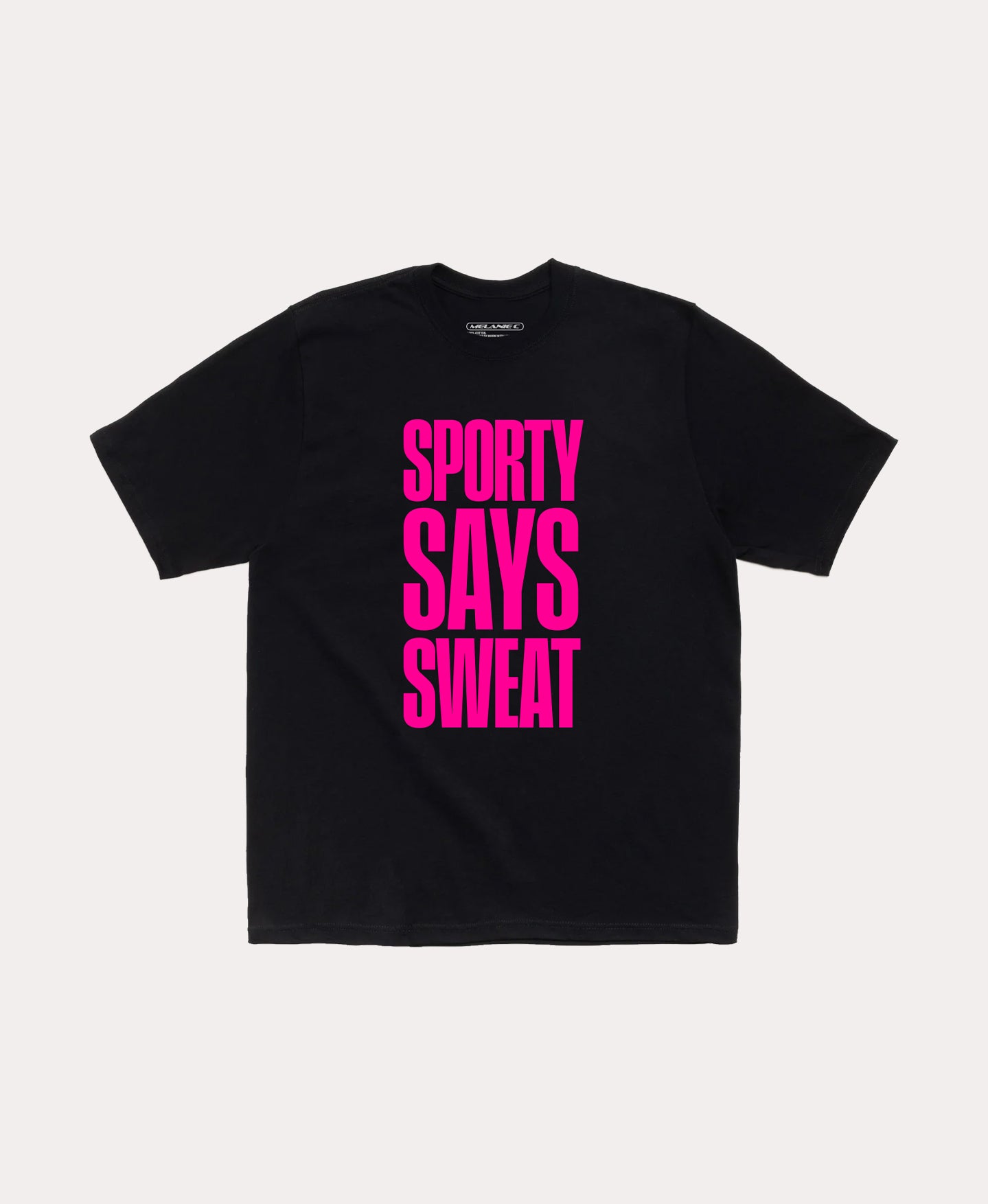 Sporty Says Sweat T-Shirt Black