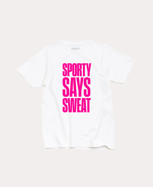 Sporty Says Sweat T-Shirt White